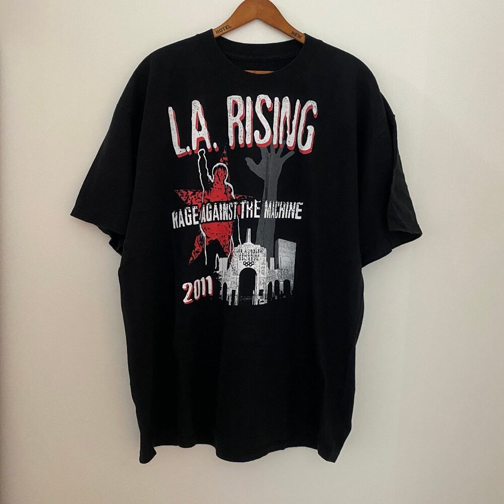 2011 rage against the machine LA rising concert tshirt